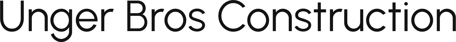 Unger Bros Construction text logo.